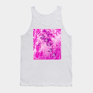 Hot pink grunge butterflies Tank Top